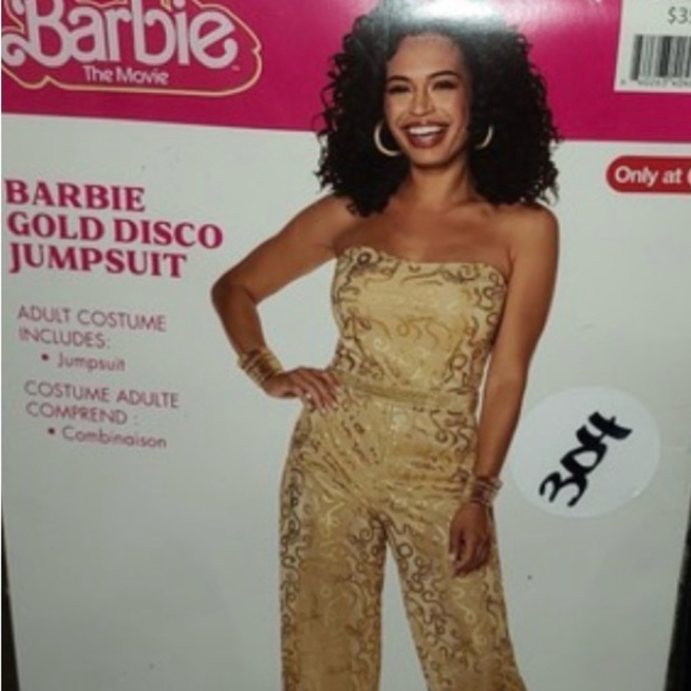 Barbie Gold Disco Jumpsuit Costume
